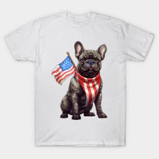 4th of July French Bulldog T-Shirt